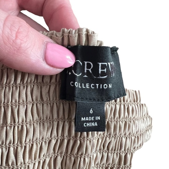 J. Crew - NWT Collection Bow Front Cutout Midi Dress in Stretch Taffeta Sz 6 - Picture 6 of 7